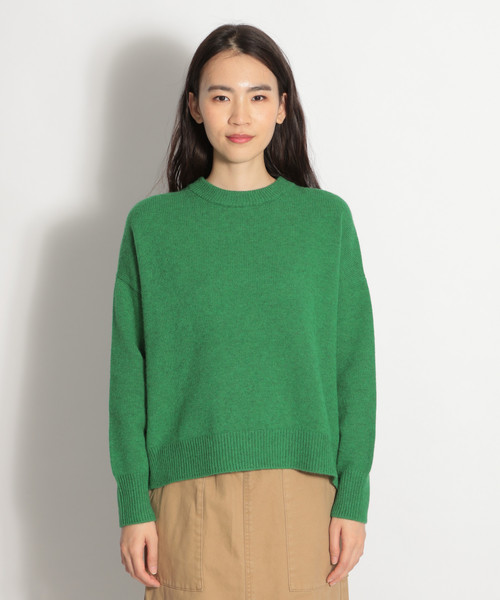 niko and...（ニコアンド）の「メランジクルーネックプルオーバー（ニット/セーター・レディース・パープル/オフホワイト/イエロー/グリーン・MEDIUM/LARGE）」の9枚目の写真