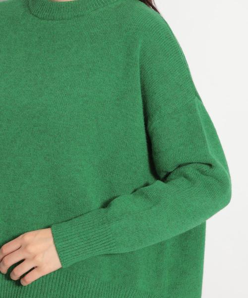 niko and...（ニコアンド）の「メランジクルーネックプルオーバー（ニット/セーター・レディース・パープル/オフホワイト/イエロー/グリーン・MEDIUM/LARGE）」の14枚目の写真