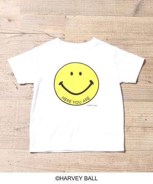 coen（コーエン）の「【ママとお揃い・coen キッズ / ジュニア】スマイルプリントTシャツ（Tシャツ/カットソー・キッズ・ホワイト/ネイビー・140/150/120/100/110/130）」の5枚目の写真