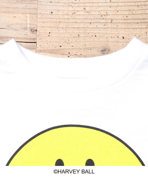 coen（コーエン）の「【ママとお揃い・coen キッズ / ジュニア】スマイルプリントTシャツ（Tシャツ/カットソー・キッズ・ホワイト/ネイビー・140/150/120/100/110/130）」の7枚目の写真