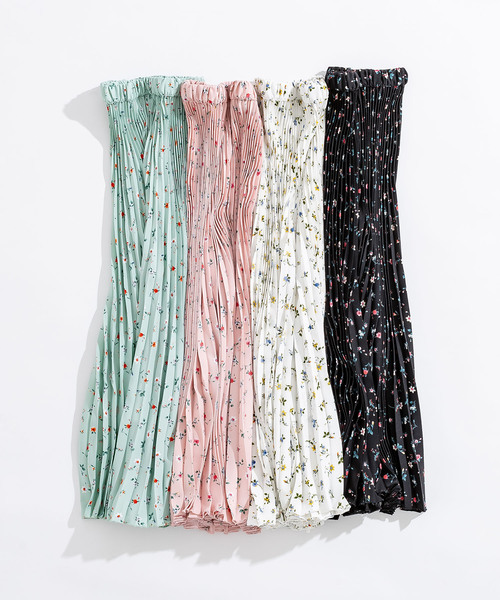 ZAKKA-BOX（ザッカボックス）の「小花柄プリーツキュロット（その他パンツ・レディース・ホワイト/ブラック/ミント/ピンク・FREE）」の5枚目の写真