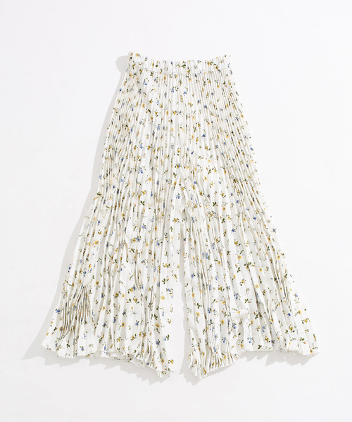 ZAKKA-BOX（ザッカボックス）の「小花柄プリーツキュロット（その他パンツ・レディース・ホワイト/ブラック/ミント/ピンク・FREE）」の6枚目の写真