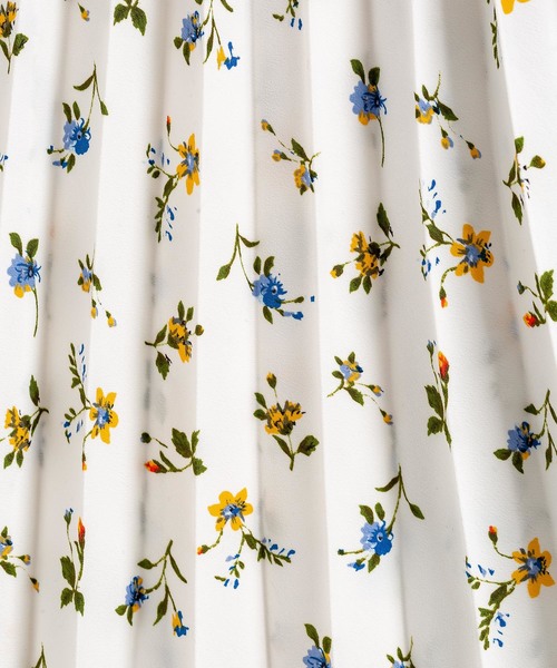 ZAKKA-BOX（ザッカボックス）の「小花柄プリーツキュロット（その他パンツ・レディース・ホワイト/ブラック/ミント/ピンク・FREE）」の7枚目の写真