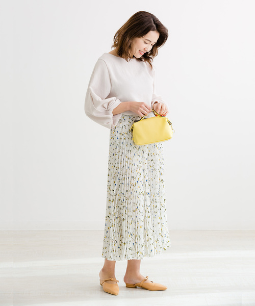 ZAKKA-BOX（ザッカボックス）の「小花柄プリーツキュロット（その他パンツ・レディース・ホワイト/ブラック/ミント/ピンク・FREE）」の9枚目の写真