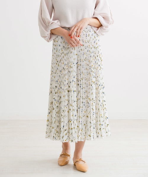 ZAKKA-BOX（ザッカボックス）の「小花柄プリーツキュロット（その他パンツ・レディース・ホワイト/ブラック/ミント/ピンク・FREE）」の10枚目の写真