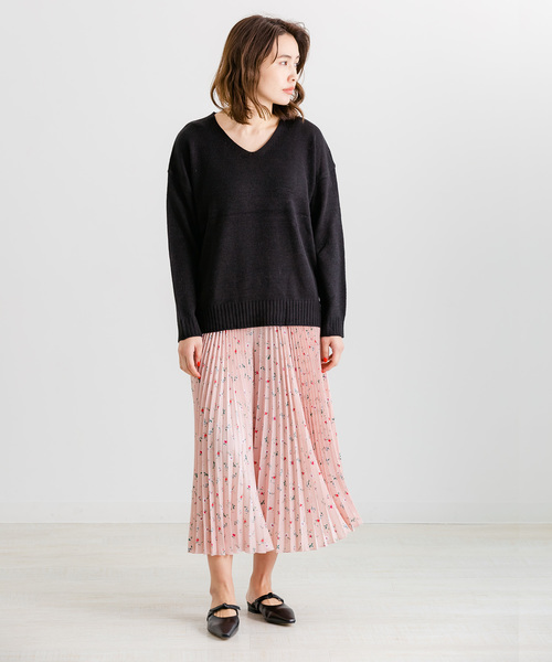 ZAKKA-BOX（ザッカボックス）の「小花柄プリーツキュロット（その他パンツ・レディース・ホワイト/ブラック/ミント/ピンク・FREE）」の15枚目の写真