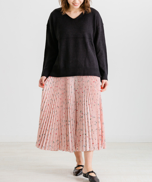 ZAKKA-BOX（ザッカボックス）の「小花柄プリーツキュロット（その他パンツ・レディース・ホワイト/ブラック/ミント/ピンク・FREE）」の16枚目の写真