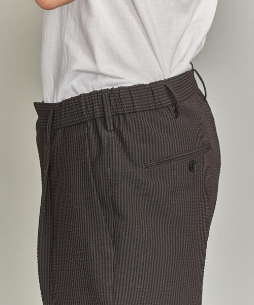 BEAUTY&YOUTH UNITED ARROWS(ビューティーアンドユースユナイテッドアローズ)の「BY TW シアサッカー 1P ワイド テーパード アンクルパンツ(その他パンツ・メンズ・ネイビー/ダークグレー・M/S/XL/L)」の13枚目の写真