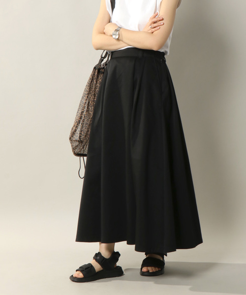 Dickies(ディッキーズ)の「ディッキーズ TCツイルタック入りロングスカート(スカート・レディース・ブラック/ベージュ/ネイビー/ブラウン/オフホワイト・M/L)」の3枚目の写真