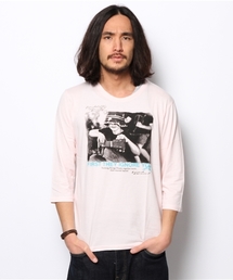 WEGO | WEGO/フォトプリント7分袖UネックTシャツ(Tシャツ/カットソー)