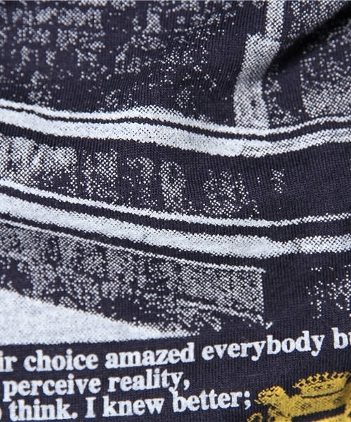 WEGO（ウィゴー）の「WEGO/フォトプリント7分袖UネックTシャツ（Tシャツ/カットソー・メンズ・ホワイト/ターコイズブルー/ネイビー/ライトピンク・MEDIUM/LARGE）」の11枚目の写真