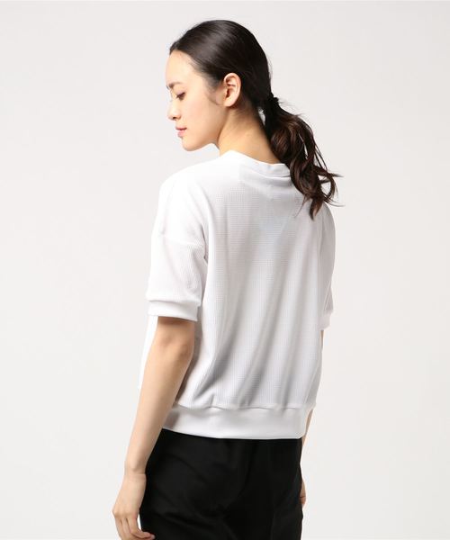 Champion（チャンピオン）の「チャンピオン CREW NECK SHIRT CW-PS001（Tシャツ/カットソー・レディース・ネイビー/ホワイト/グレー・M/L）」の4枚目の写真