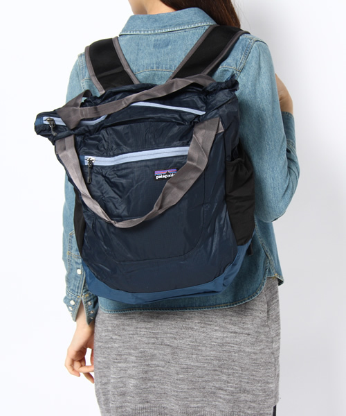BEAMS BOY（ビームスボーイ）の「Patagonia / LightWeight Travel Tote（トートバッグ・レディース・イエロー/ネイビー・ONE SIZE）」の9枚目の写真