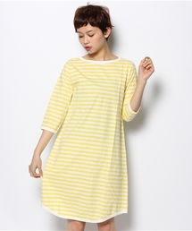 BEAMS BOY | BEAMS BOY / 1cmボーダー 7分袖ワンピース 0893CL(ワンピース)