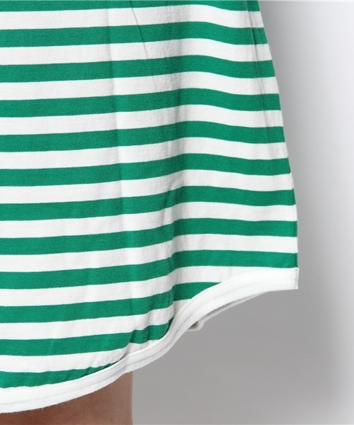 BEAMS BOY(ビームスボーイ)の「BEAMS BOY / 1cmボーダー 7分袖ワンピース 0893CL(ワンピース・レディース・ブラウン/イエロー/グリーン・ONE SIZE)」の11枚目の写真