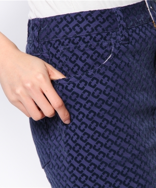 coen（コーエン）の「フロッキープリントタイトミニスカート◆（スカート・レディース・ネイビー/ケリー/ベージュ・LARGE/MEDIUM）」の7枚目の写真