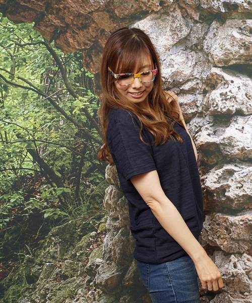 おしゃれスタ(オシャレスタ)の「カモフラージュジャカードVネック半袖Tシャツ(SS)(Tシャツ/カットソー・メンズ・ホワイト/ブラック/ネイビー・M/L)」の3枚目の写真