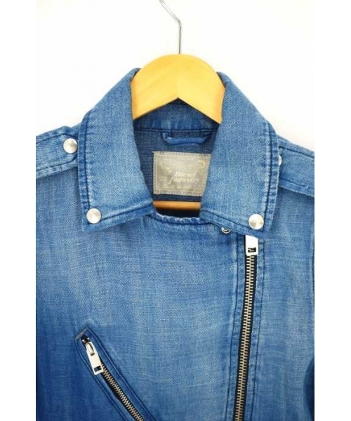 ディーゼル デニム ライダース ジャケット ☆オリジナル一点物☆ DIESEL】ディーゼル デニムライダースジャケット ジージャン XS