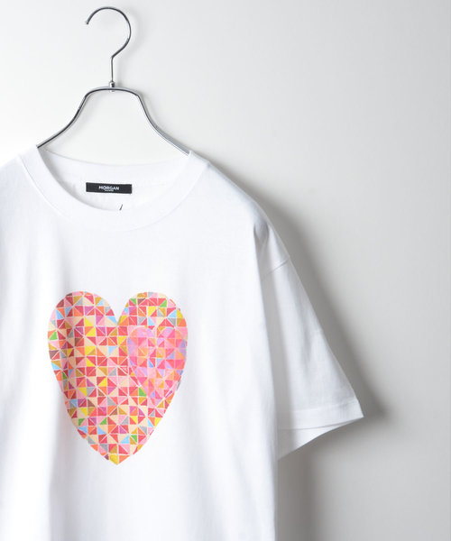 MORGAN HOMME(モルガンオム)の「NISHIMURA HEART T 2019(Tシャツ/カットソー)」|レッド