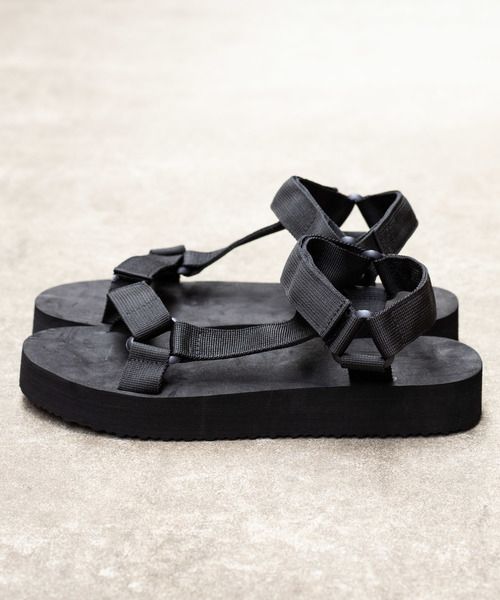 WEGO（ウィゴー）の「WEGO/フラットテープサンダル（サンダル・メンズ・ブラック・X-LARGE/XX-LARGE/XXX-LARGE）」の4枚目の写真