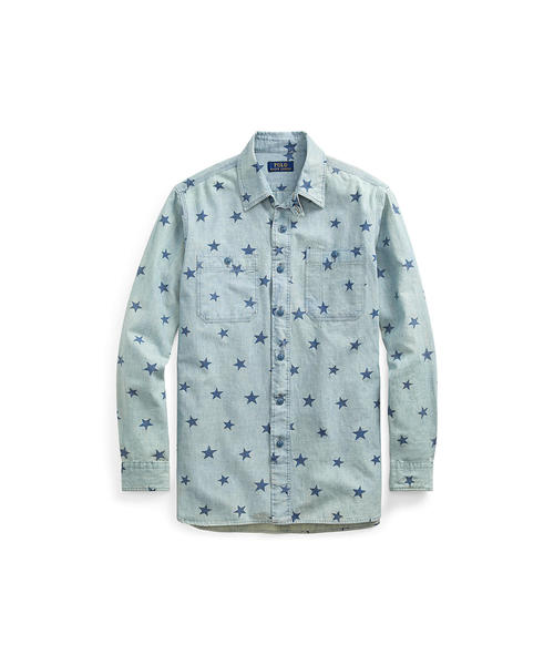 POLO RALPH LAUREN（ポロ ラルフ ローレン）の「クラシック&フィット スター ワークシャツ（シャツ/ブラウス・メンズ・ブルー系3・LARGE/MEDIUM/SMALL/X-SMALL）」の5枚目の写真