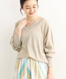 IENA（イエナ）の「silk cotton Vネック 2WAY プルオーバー◆（ニット/セーター）」