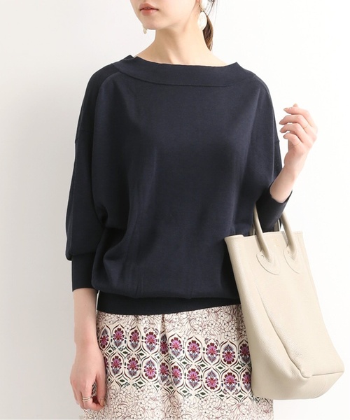 IENA - IENA シルクコットンVネック 2wayプルオーバー IENA（イエナ）の「silk cotton Vネック 2WAY プルオーバー