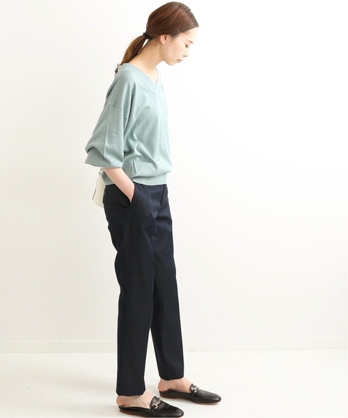 IENA - IENA シルクコットンVネック 2wayプルオーバー IENA（イエナ）の「silk cotton Vネック 2WAY プルオーバー