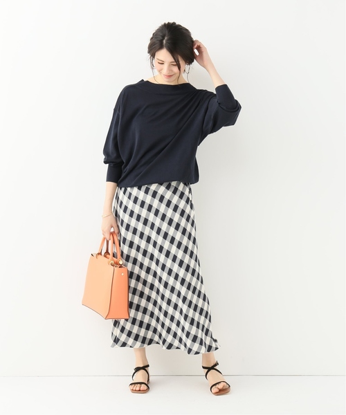 IENA（イエナ）の「silk cotton Vネック 2WAY プルオーバー