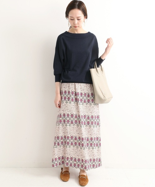 IENA（イエナ）の「silk cotton Vネック 2WAY プルオーバー