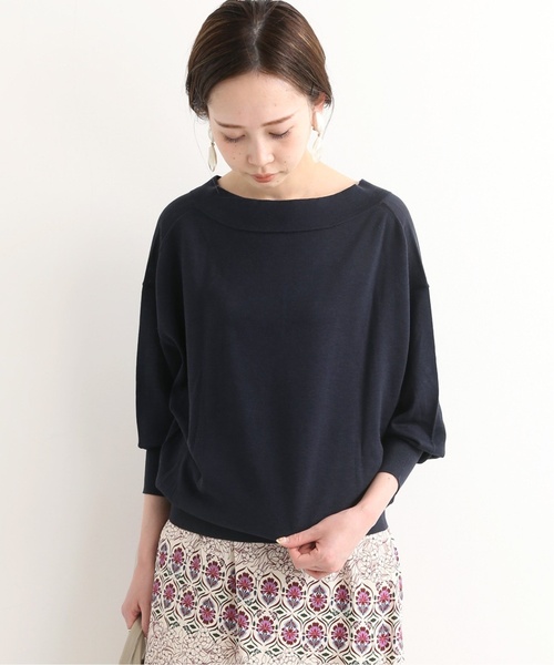 IENA - IENA シルクコットンVネック 2wayプルオーバー IENA（イエナ）の「silk cotton Vネック 2WAY プルオーバー