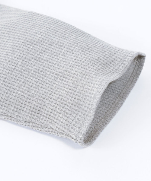 Chaco closet（チャコ クローゼット）の「ビッグシルエット ワッフル ハーフスリーブプルオーバー（Tシャツ/カットソー・レディース・ブラック/ベージュ/ネイビー/オフホワイト/オリーブ/杢グレー/バイオレット・FREE）」の11枚目の写真