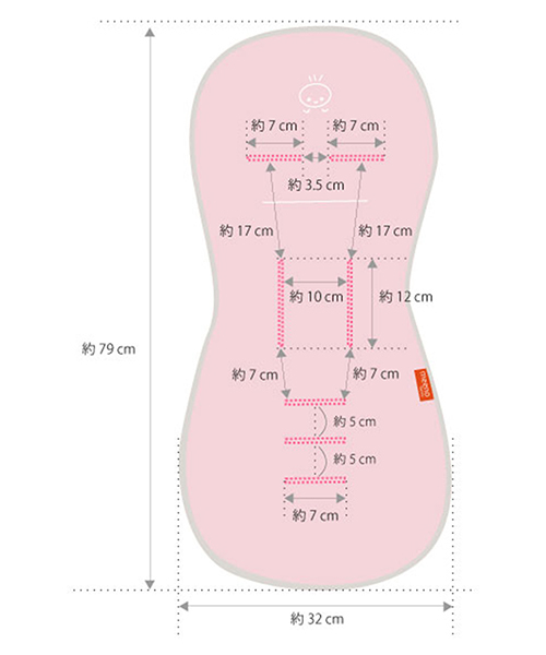 meeno babies（ミーノベビーズ）の「【meeno babies/ミーノベビーズ】クール・ミー ベビーカー専用さらさらシート（ベビーカー/ベビーカー用品・キッズ・ブラック/シルバー・ONE SIZE）」の7枚目の写真