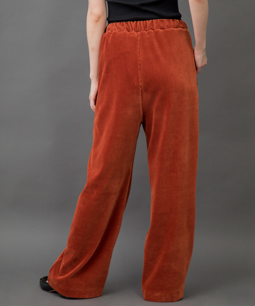 Munich（ミューニック）の「コーデュロイジャージー　ワイドイージーパンツ（その他パンツ・レディース・ベージュ/アイボリー/ダークグレー/ダークオレンジ・S/XS/M）」の14枚目の写真