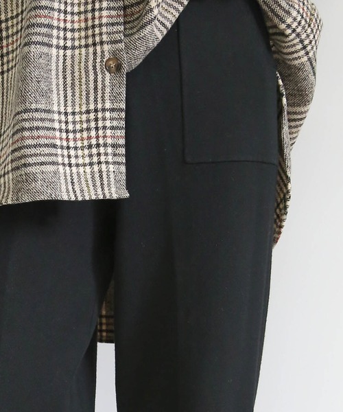 select MOCA（セレクトモカ）の「ジョガーニットパンツ/サイドポケットウエストゴムニットパンツ（その他パンツ・レディース・ブラック/アイボリー/ライトベージュ・FREE）」の12枚目の写真