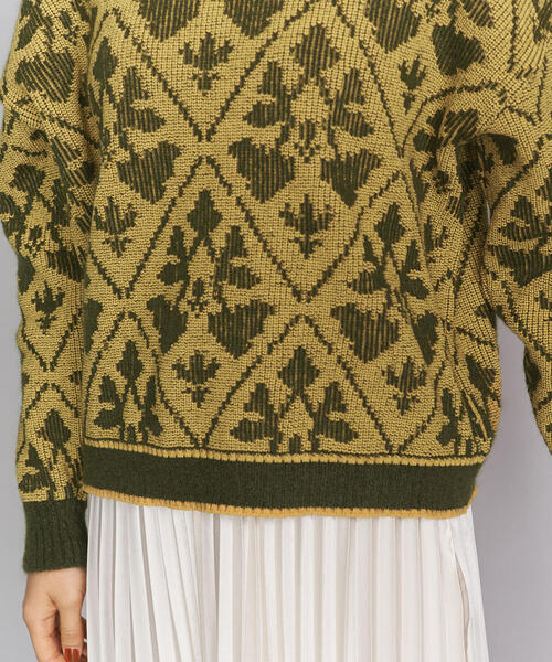 TAN＞ダマスクモチーフニットプルオーバー◇