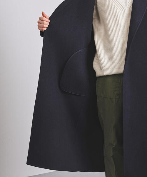 UNITED ARROWS（ユナイテッドアローズ）の「UBCB W/CA リバー テーラードコート（その他アウター・レディース・ネイビー/モカ・40/36/38）」の16枚目の写真