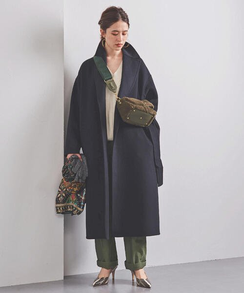 UNITED ARROWS（ユナイテッドアローズ）の「UBCB W/CA リバー テーラードコート（その他アウター・レディース・ネイビー/モカ・40/36/38）」の13枚目の写真