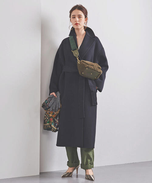 UNITED ARROWS（ユナイテッドアローズ）の「UBCB W/CA リバー テーラードコート（その他アウター・レディース・ネイビー/モカ・40/36/38）」の22枚目の写真