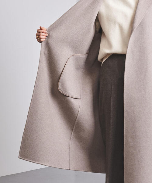 UNITED ARROWS（ユナイテッドアローズ）の「UBCB W/CA リバー テーラードコート（その他アウター・レディース・ネイビー/モカ・40/36/38）」の9枚目の写真