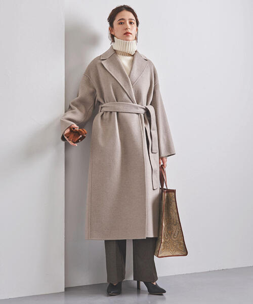 UNITED ARROWS（ユナイテッドアローズ）の「UBCB W/CA リバー テーラードコート（その他アウター・レディース・ネイビー/モカ・40/36/38）」の8枚目の写真