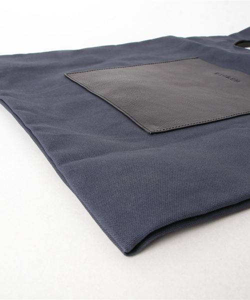 BICASH(ビカーシ)の「【BICASH/ビカーシ】キャンバスエコバッグ/B845(エコバッグ/サブバッグ・メンズ・ブラック/ネイビー/ブラウン/グレー・FREE)」の5枚目の写真