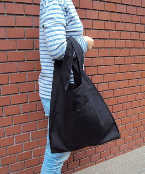 BICASH(ビカーシ)の「【BICASH/ビカーシ】キャンバスエコバッグ/B845(エコバッグ/サブバッグ・メンズ・ブラック/ネイビー/ブラウン/グレー・FREE)」の9枚目の写真