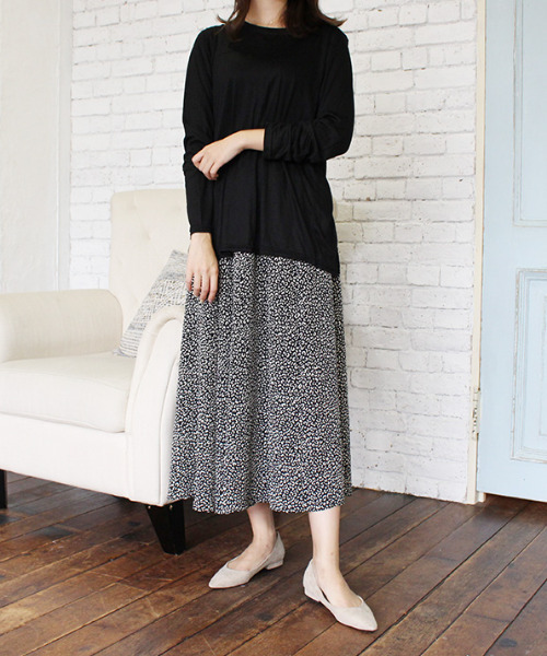 MODE ROBE（モードローブ）の「レオパードフレアスカート（スカート・レディース・ブラック/ブラウン/ベージュ・FREE）」の14枚目の写真