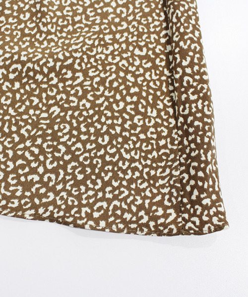 MODE ROBE（モードローブ）の「レオパードフレアスカート（スカート・レディース・ブラック/ブラウン/ベージュ・FREE）」の8枚目の写真