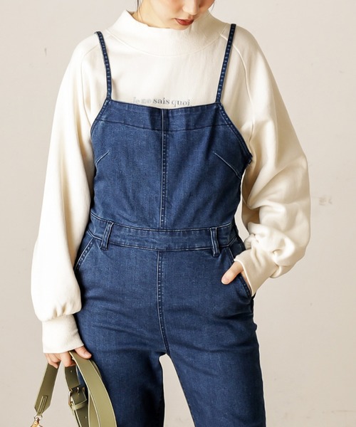 natural couture(ナチュラルクチュール)の「裏起毛裏毛ラグランロゴスウェット(スウェット・レディース・ブラウン/オフホワイト/サックスブルー/ライトベージュ・FREE)」の7枚目の写真