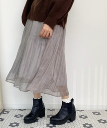 ラメシアープリーツスカート【ZOZOTOWN限定アイテム】
