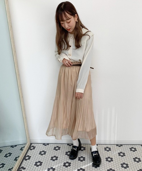 セール】ラメシアープリーツスカート【ZOZOTOWN限定アイテム