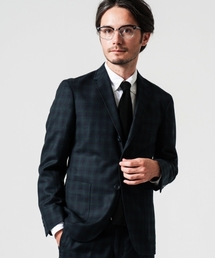 green label relaxing | □WOOL DK/TTN/CHK BLZR ジャケット(テーラードジャケット)