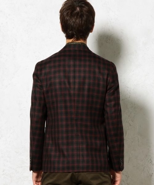 green label relaxing（グリーンレーベルリラクシング）の「□WOOL DK/TTN/CHK BLZR ジャケット ◆（テーラードジャケット・メンズ・ダークグレー/ネイビー・MEDIUM/SMALL/X-SMALL/X-LARGE/LARGE）」の11枚目の写真